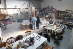 Het atelier van Charles Vergouwen in Rijen